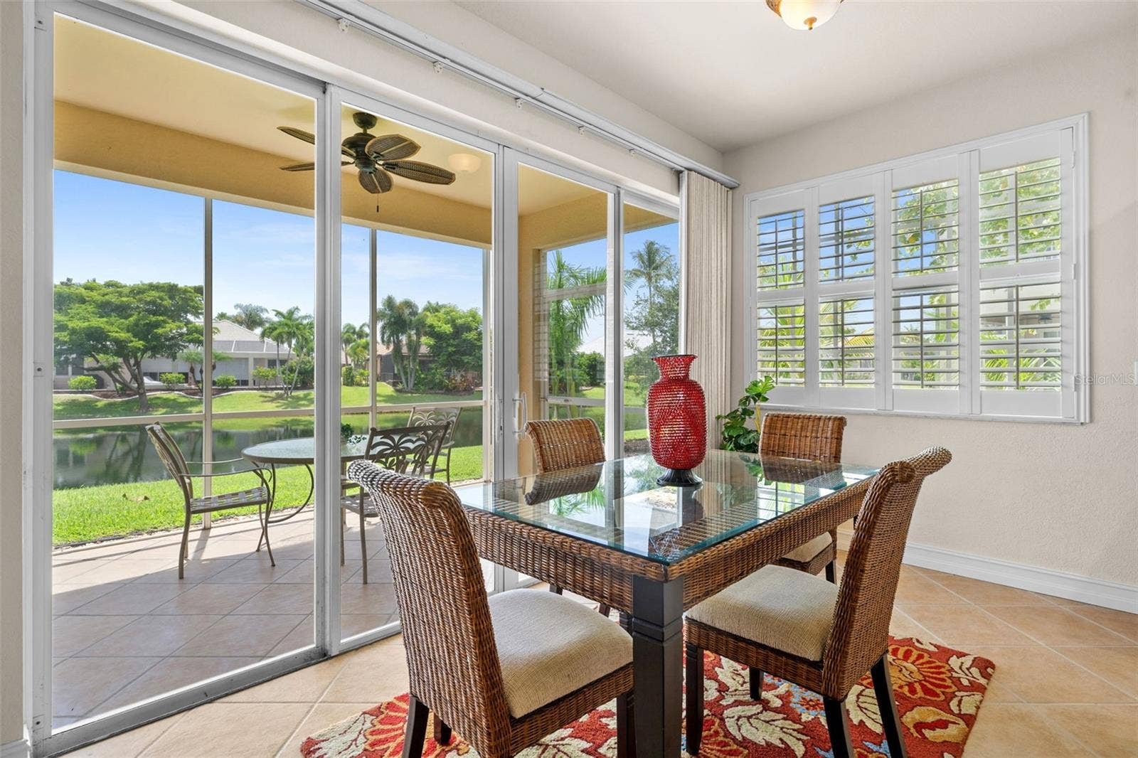 5626 CAPE HARBOUR DRIVE, #102, Cape Coral, FL 33914 Breakfast Area Looking over the Water