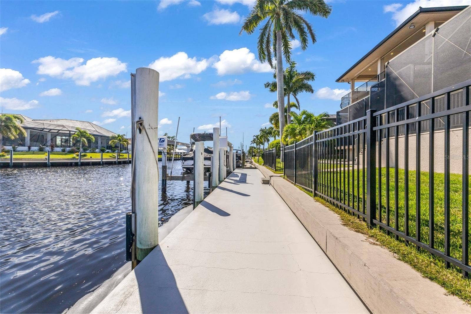 44 COLONY POINT DRIVE, Punta Gorda, FL 33950 60" concrete dock with 16,000lb boat lift