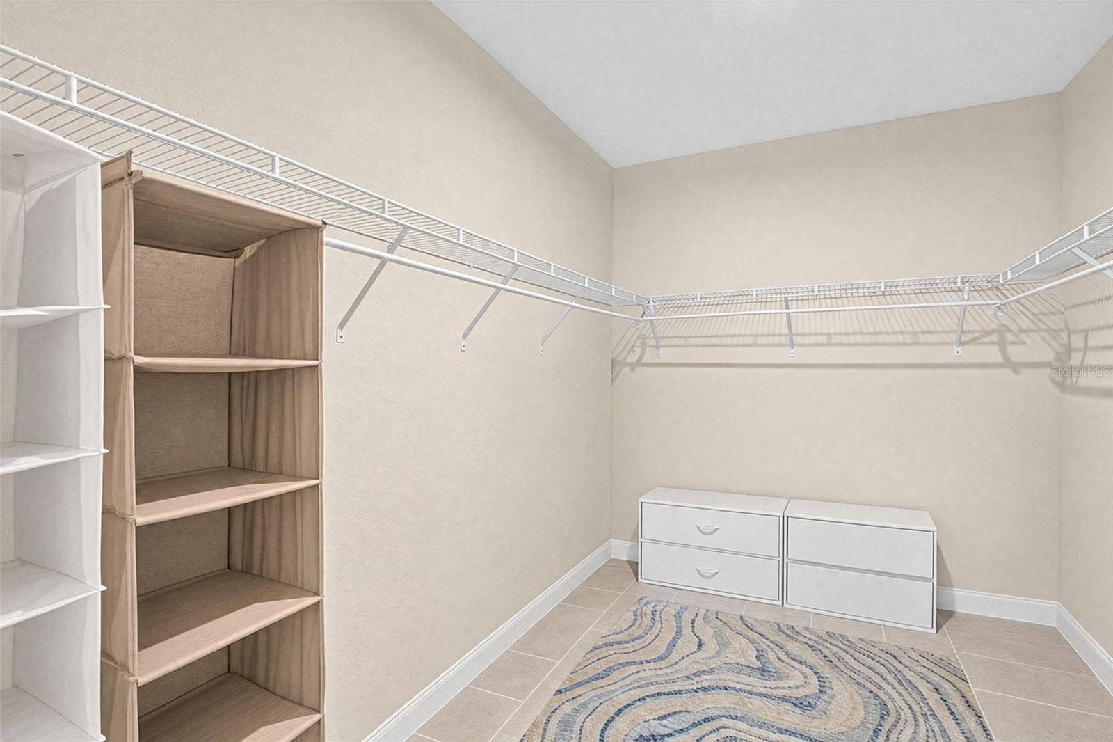 oversized primary walk in closet
