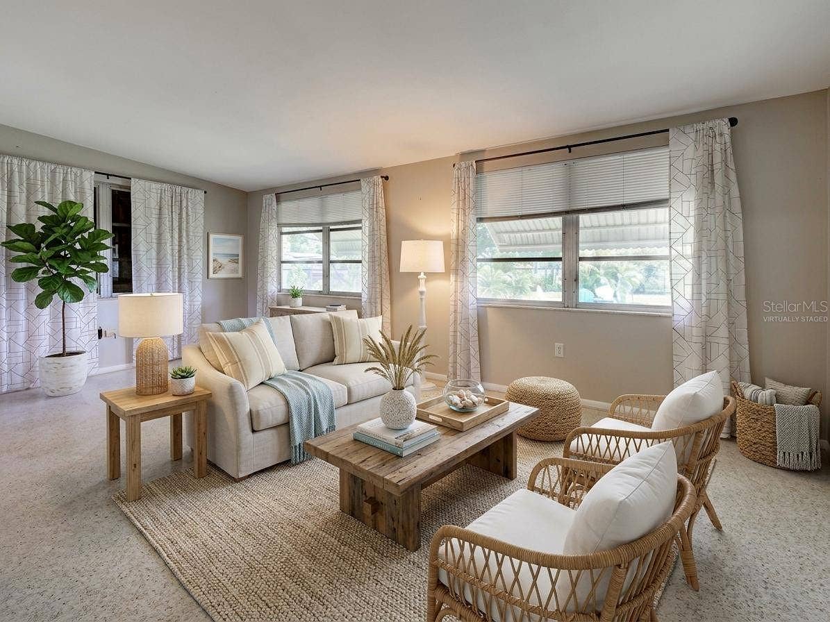Virtually Staged Florida room