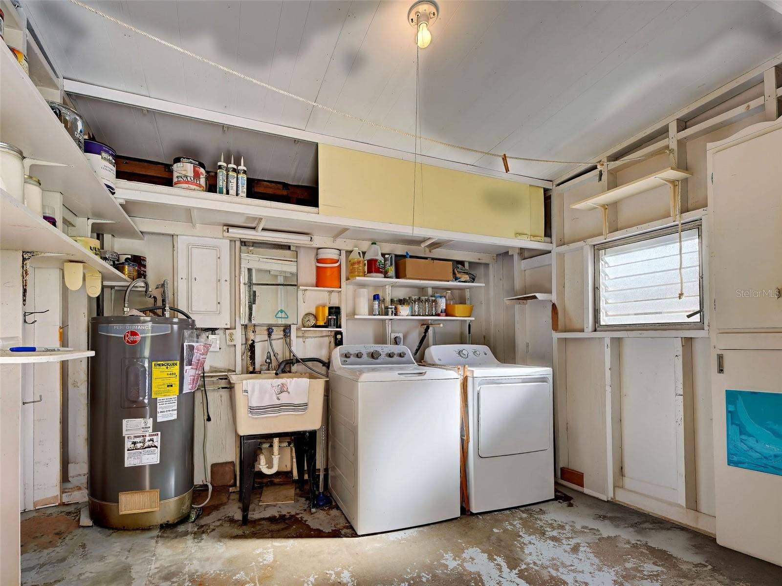 Laundry off of carport