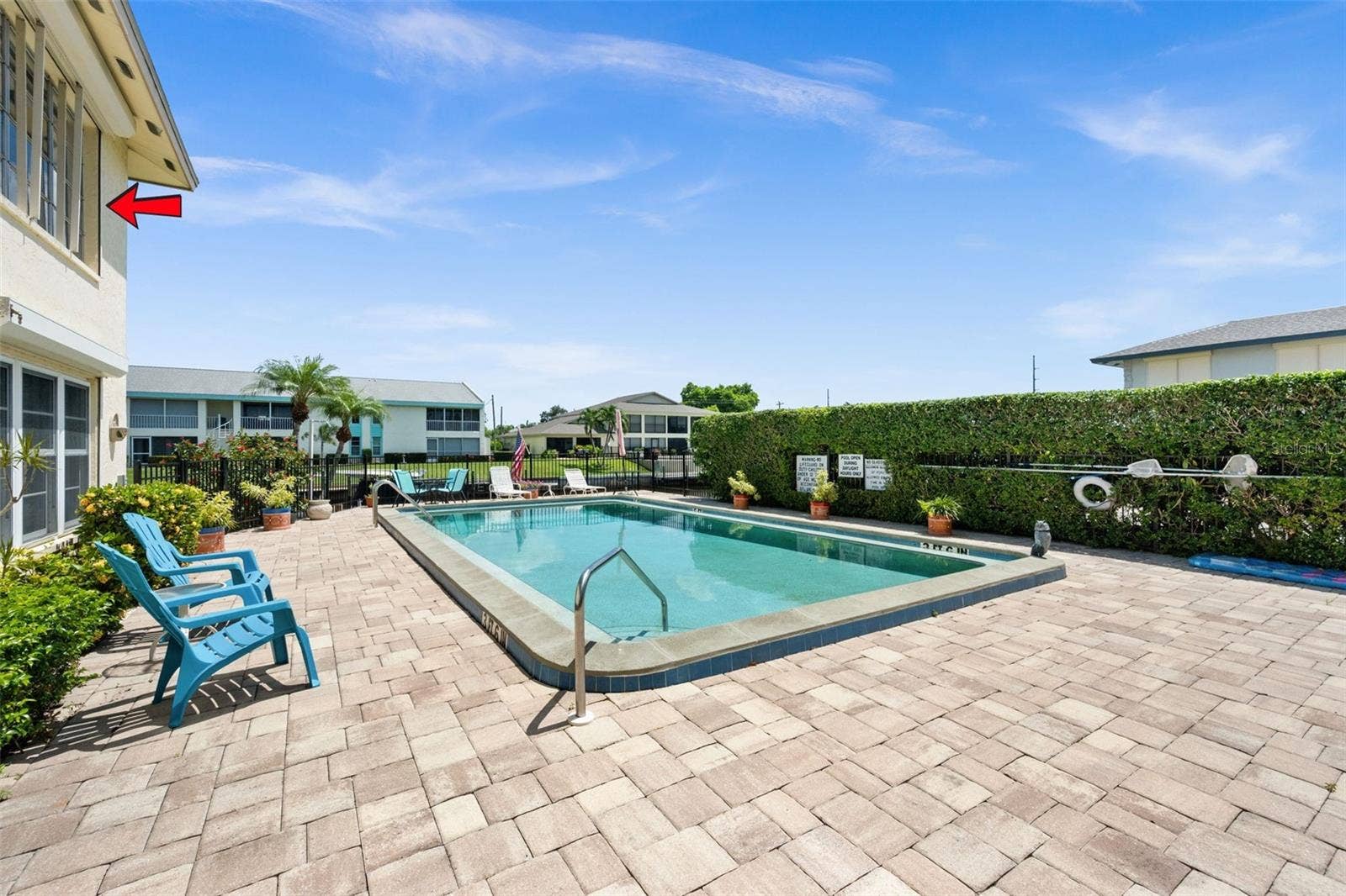 1345 SE 40TH TERRACE, #2E, Cape Coral, FL 33904 Overlooking the pool