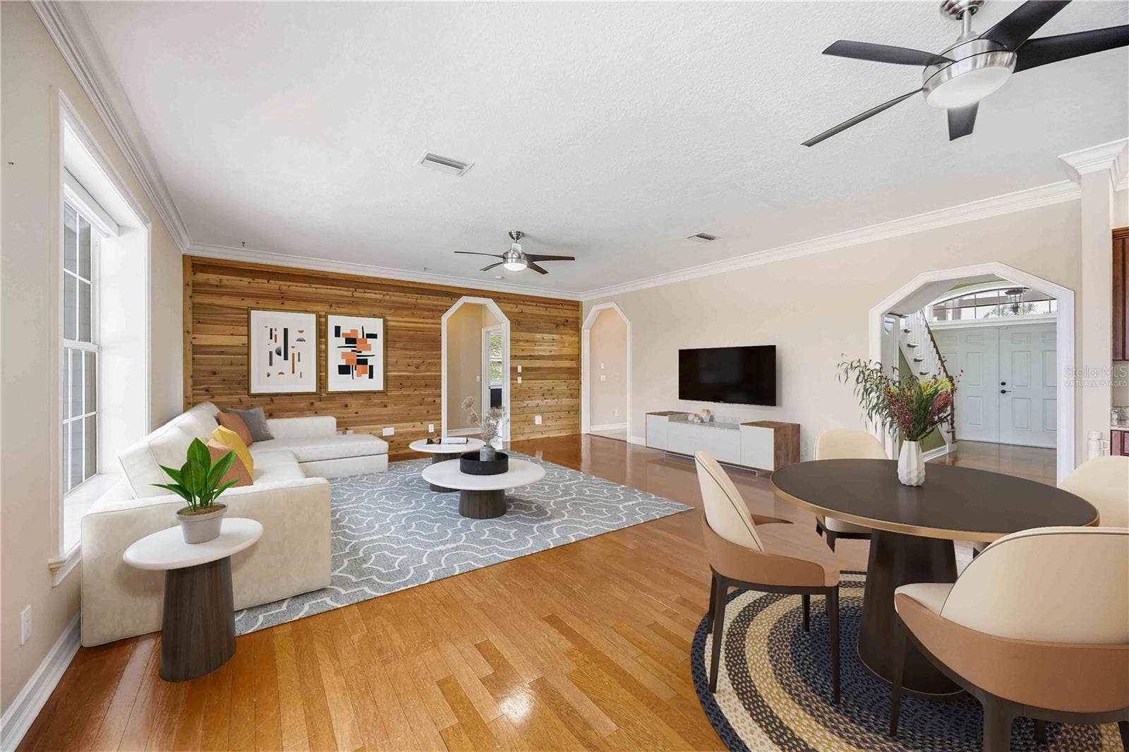 8543 SW AVIARY ROAD, Arcadia, FL 34269 Virtually staged family room