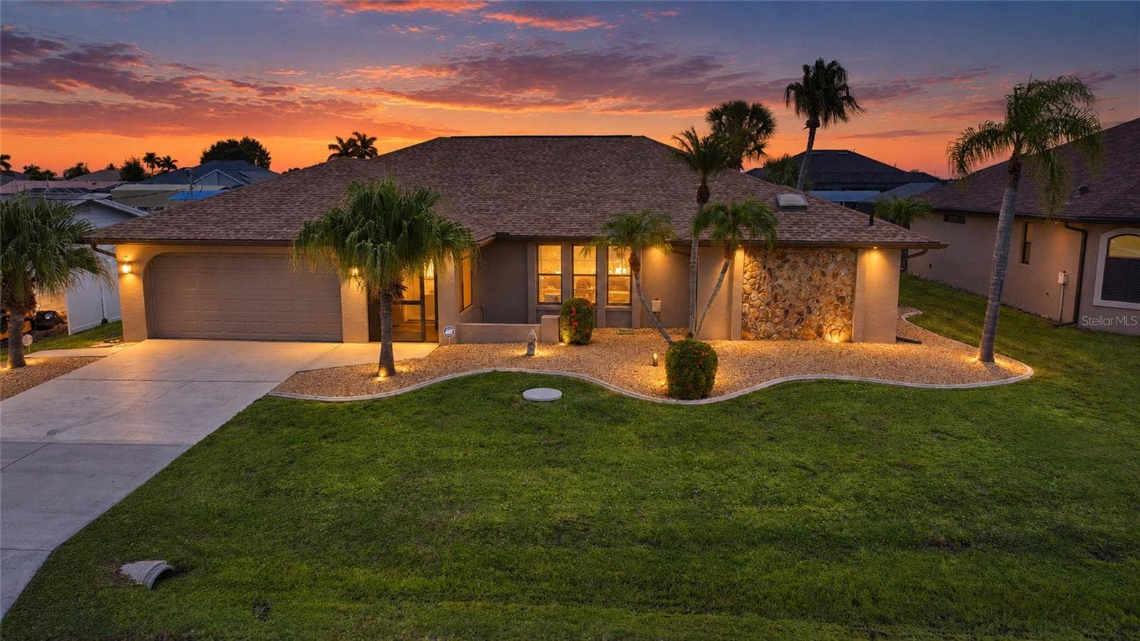 5242 FORBES TERRACE, Port Charlotte, FL 33981 Dusk Photo
