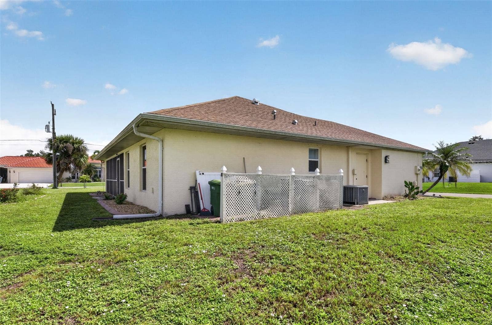 2184 ONONDAGA LANE, Punta Gorda, FL 33983 Rear View - Northeast Elevation