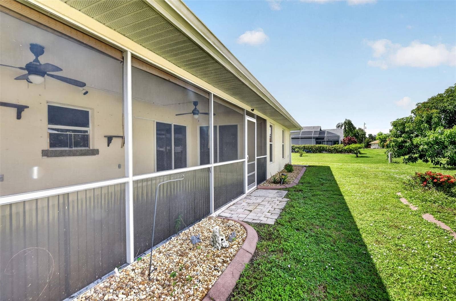 2184 ONONDAGA LANE, Punta Gorda, FL 33983 Rear Yard View - East Elevation