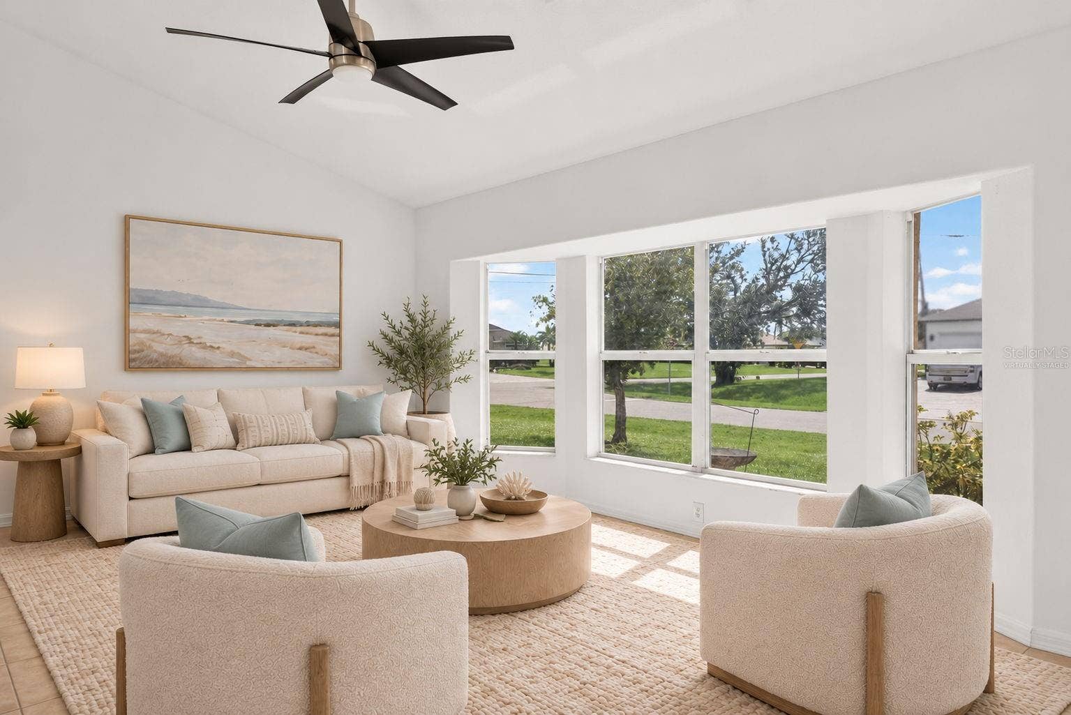 2184 ONONDAGA LANE, Punta Gorda, FL 33983 Virtually Staged Living Room