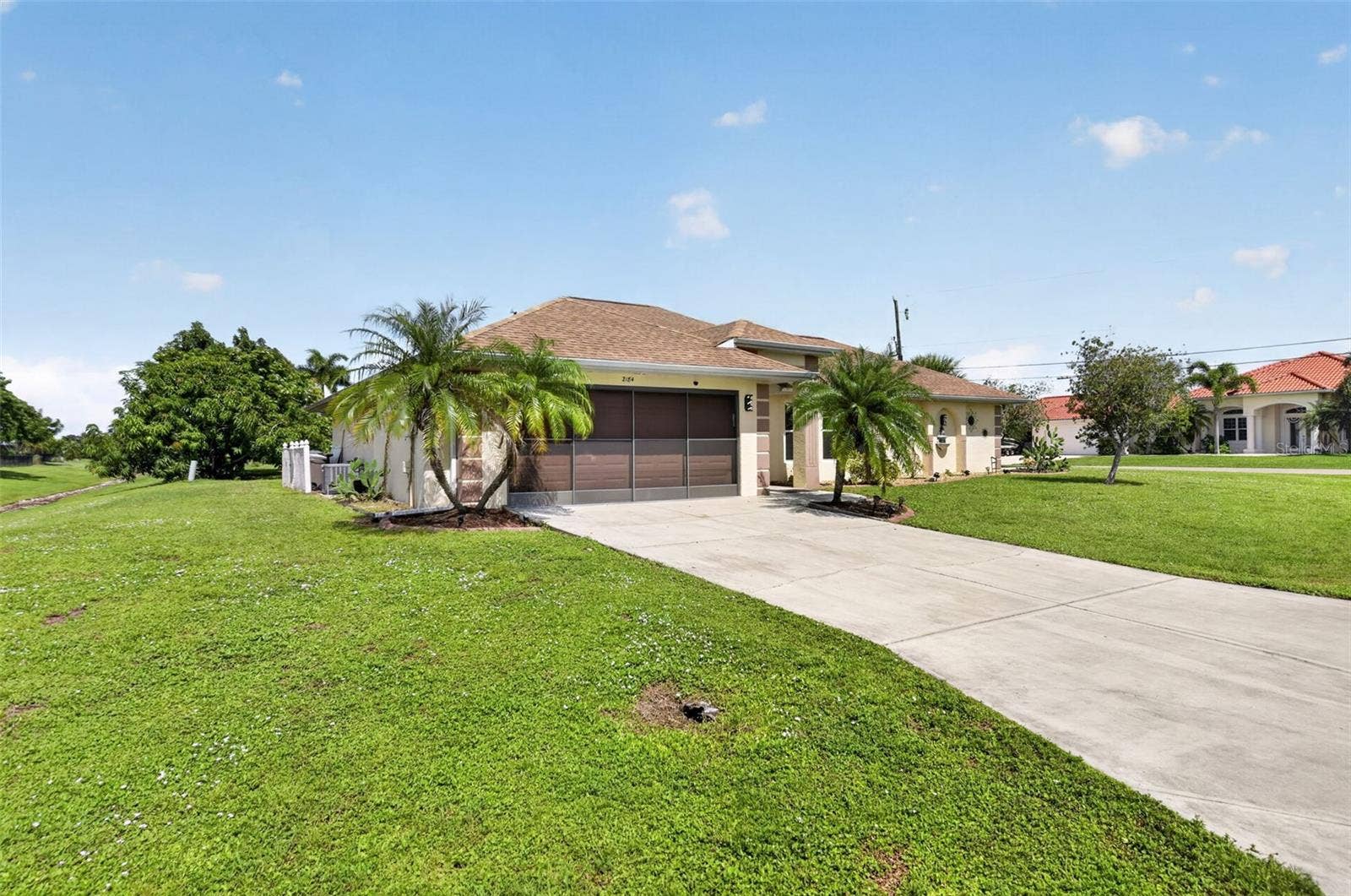 2184 ONONDAGA LANE, Punta Gorda, FL 33983 Front View - Southwest Elevation