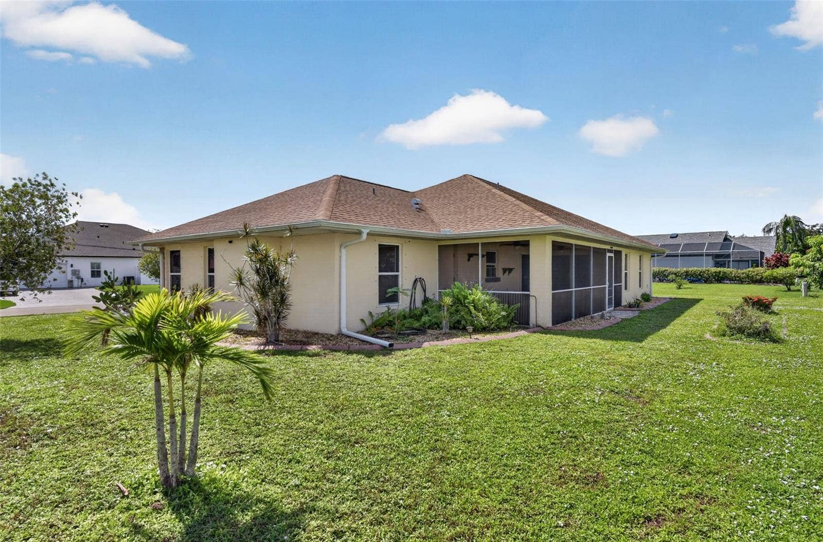 2184 ONONDAGA LANE, Punta Gorda, FL 33983 Rear & Eastside View - Northeast Elevation