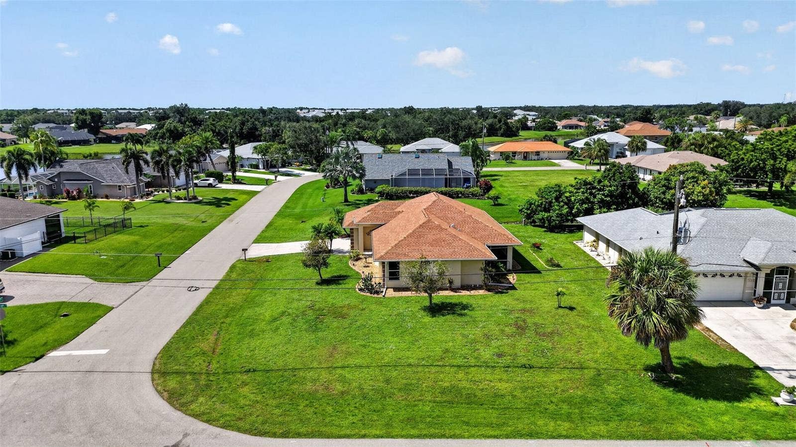 2184 ONONDAGA LANE, Punta Gorda, FL 33983 Aerial - N/W Corner of Onondaga Ln & Peterborough Rd