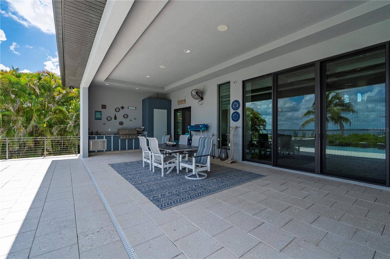 25462 SHORE DRIVE, Punta Gorda, FL 33950 35ft covered Lanai with outdoor kitchen