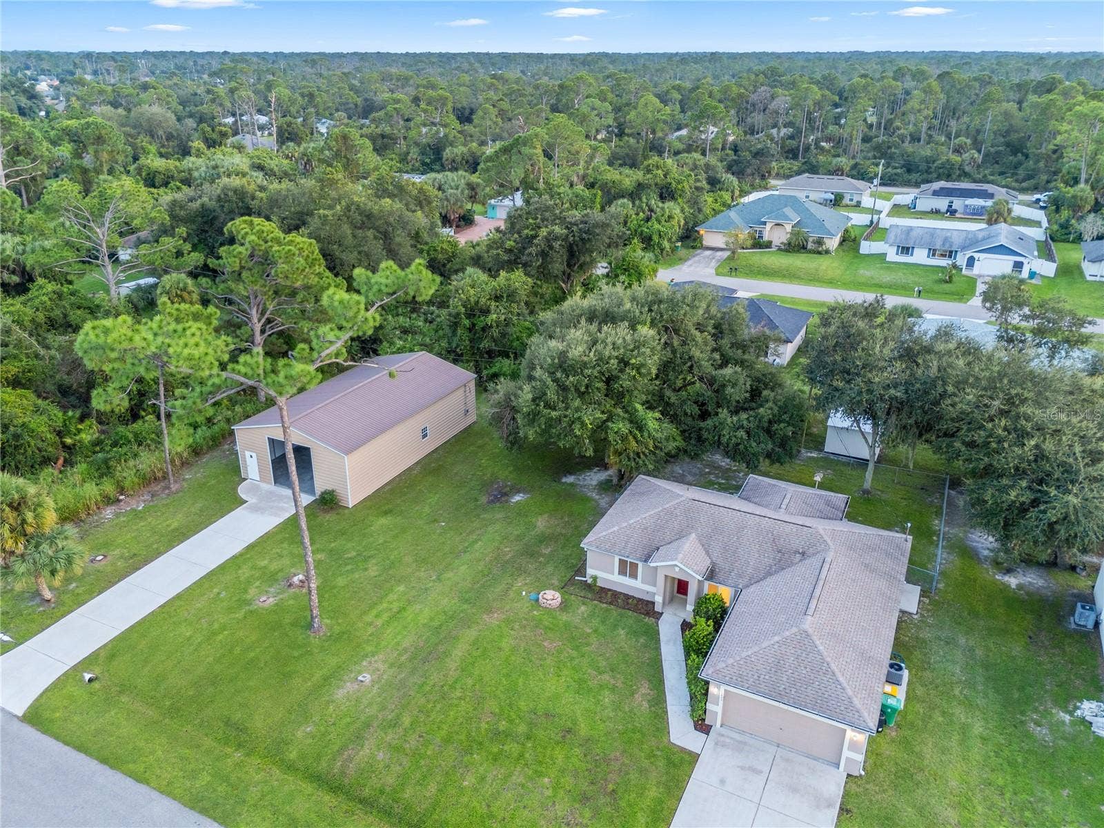 17433 HARRIS AVENUE, Port Charlotte, FL 33948 Aerial