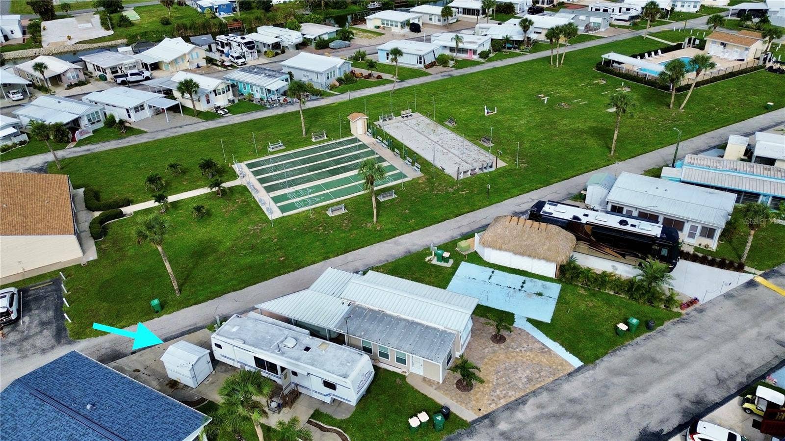 Aerial of lot