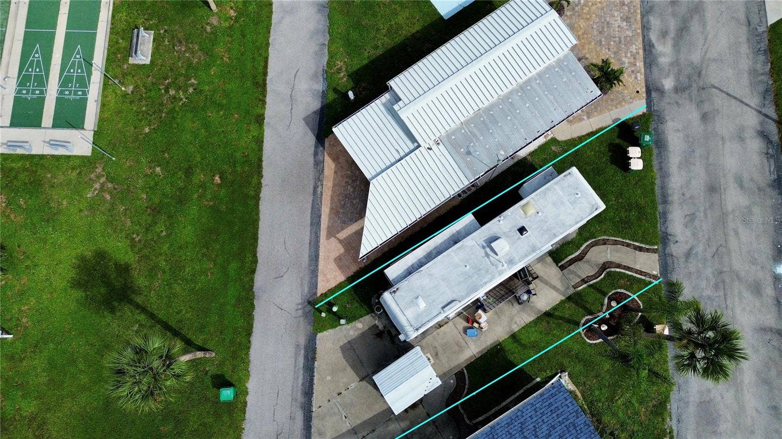 Aerial of lot