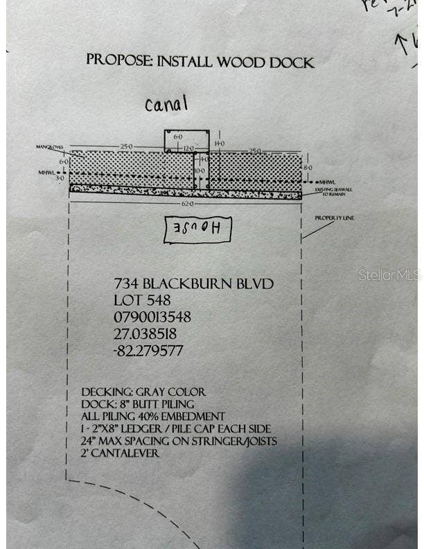 734 BLACKBURN BOULEVARD, North Port, FL 34287 Dock to be installed November 2026