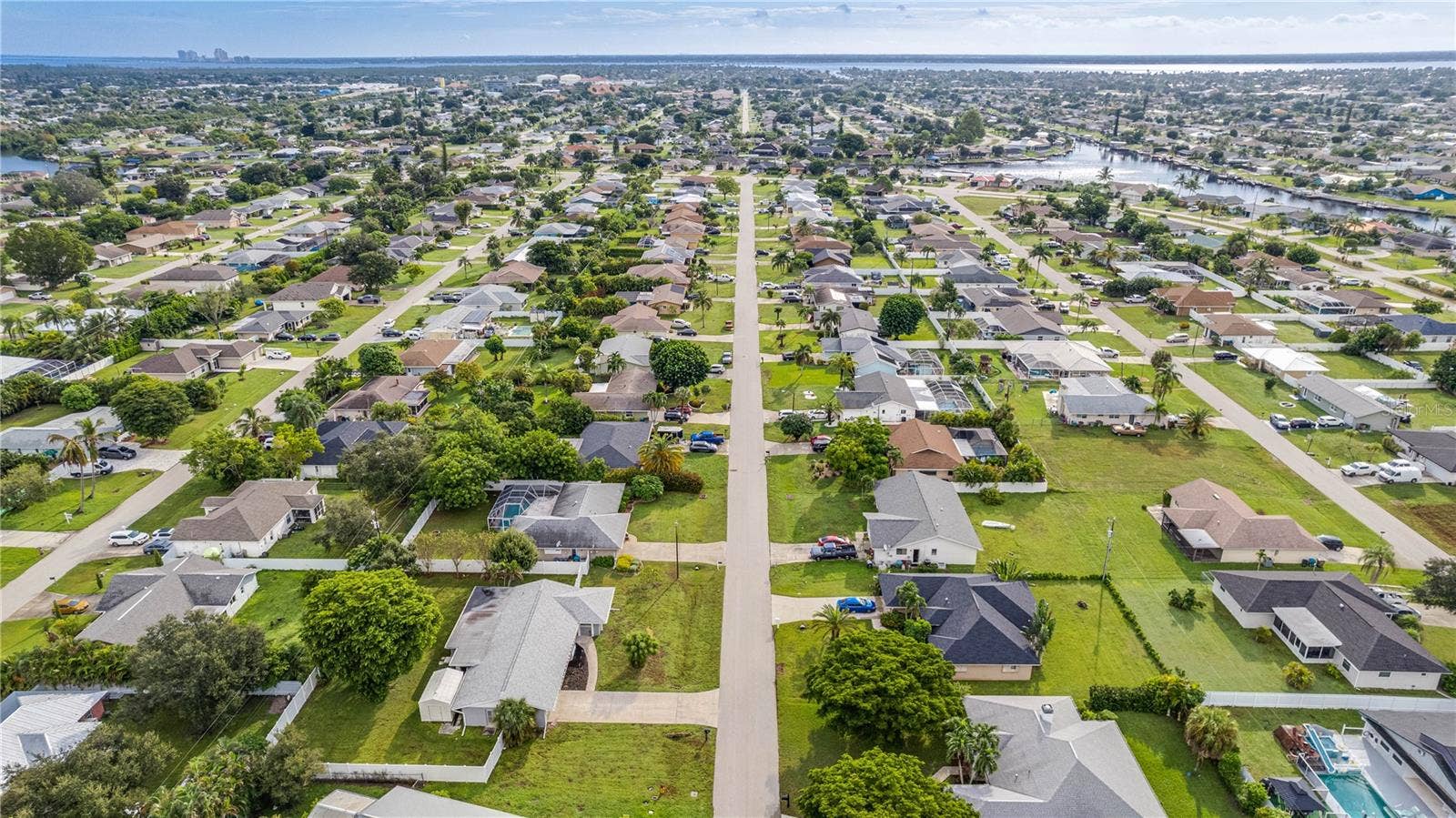 Lovely Cape Coral, Florida. A bird's eye view.