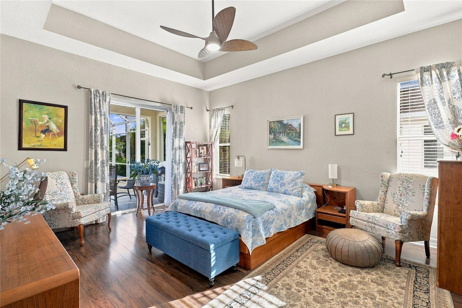 4364 SKYWAY AVENUE, North Port, FL 34288 Master Bedroom with own access to the lanai