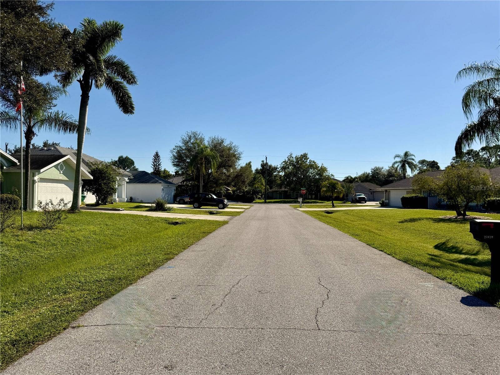 23411 MULLINS AVENUE, Port Charlotte, FL 33954 Looking east on Mullins Ave.