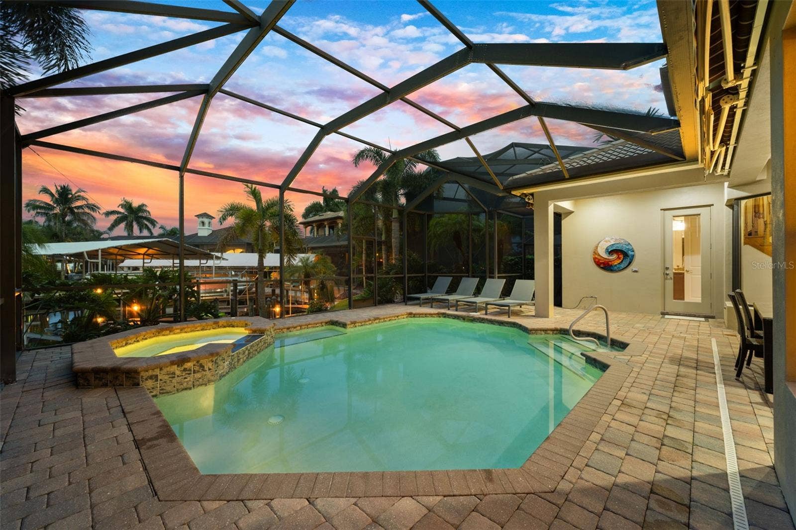 Have a swim in the heated pool in the evening
