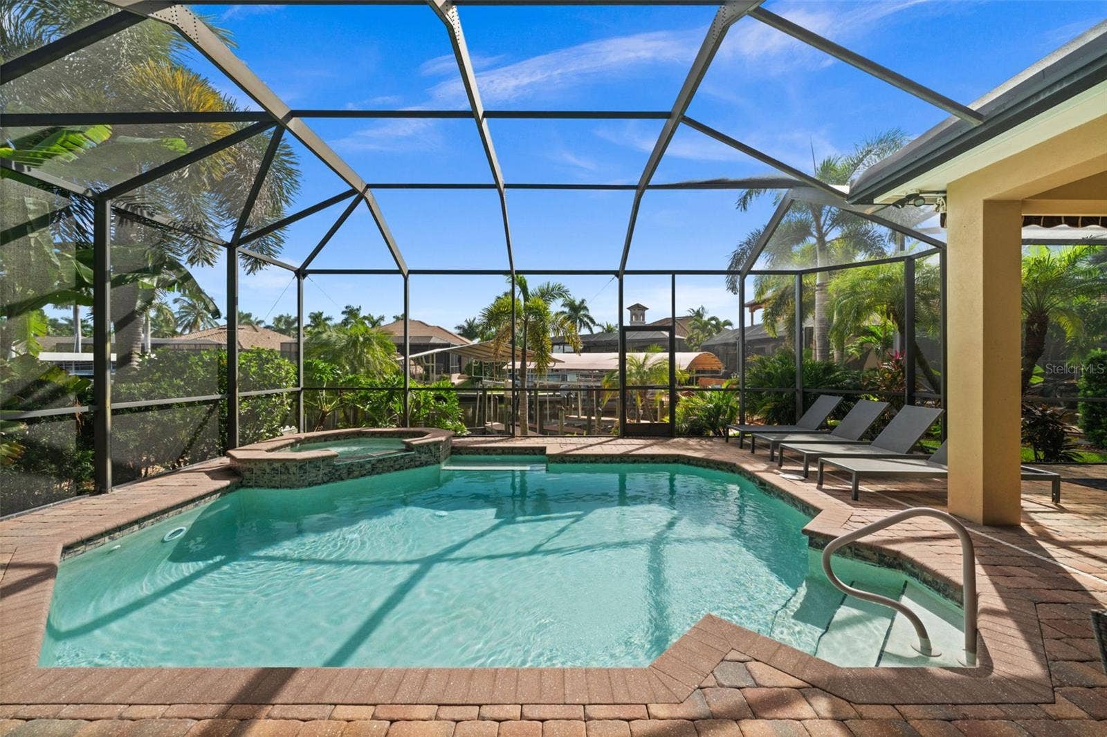 Stunning tropical pool views from your lanai