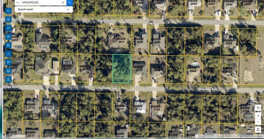 Property photo for LOT 38 PARTRIDGE AVENUE, North Port, FL