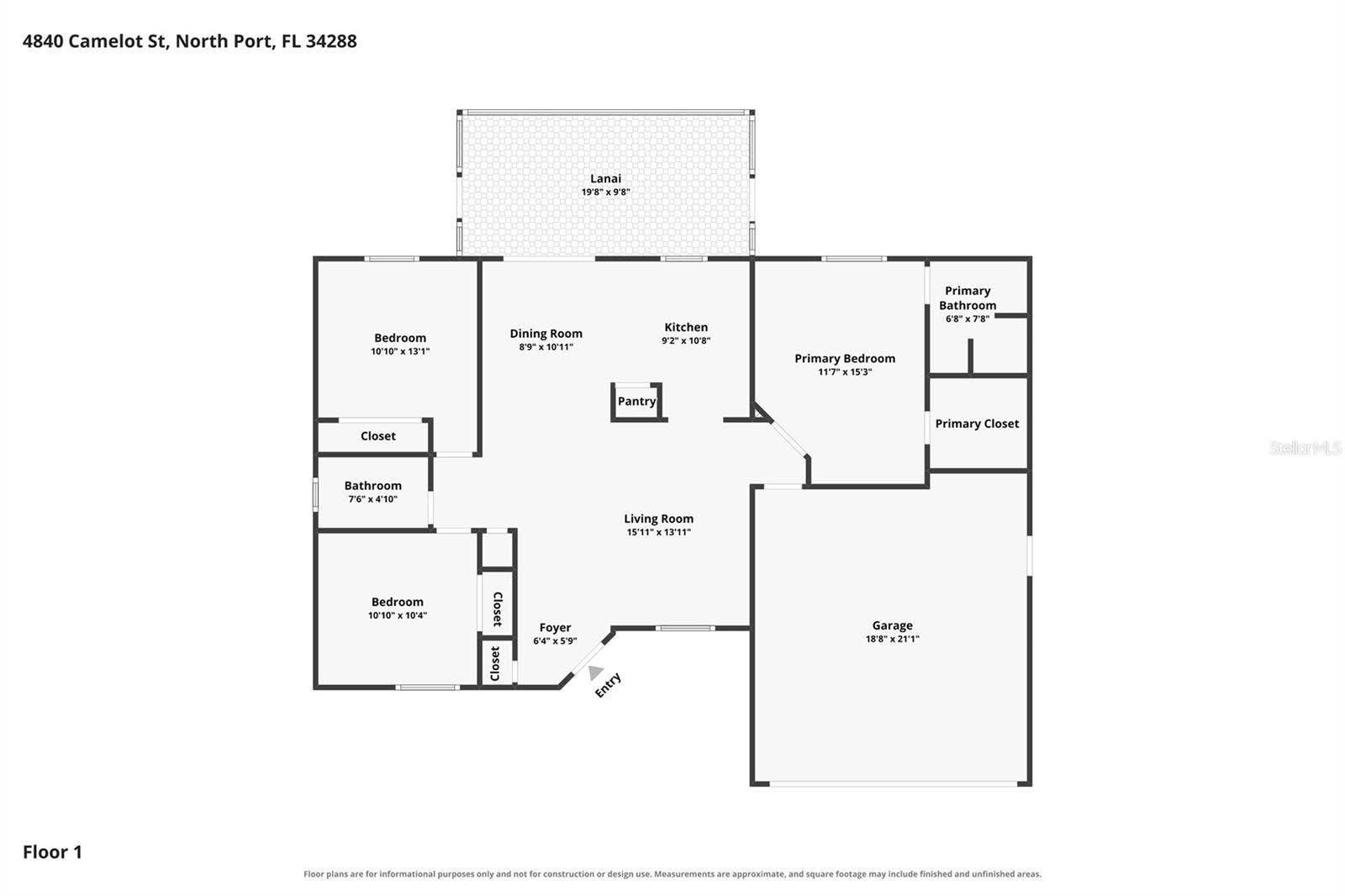 4840 CAMELOT STREET, North Port, FL 34288 4840 CAMELOT STREET, North Port, FL 34288