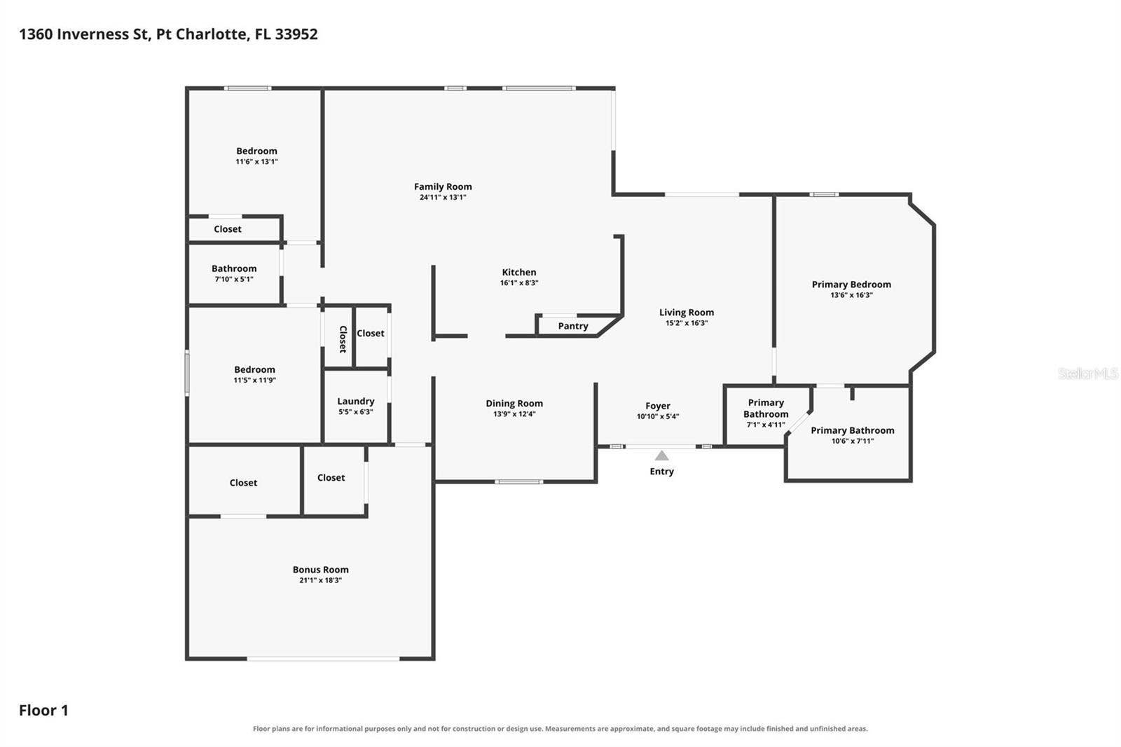 1360 INVERNESS STREET, Port Charlotte, FL 33952 1360 INVERNESS STREET, Port Charlotte, FL 33952
