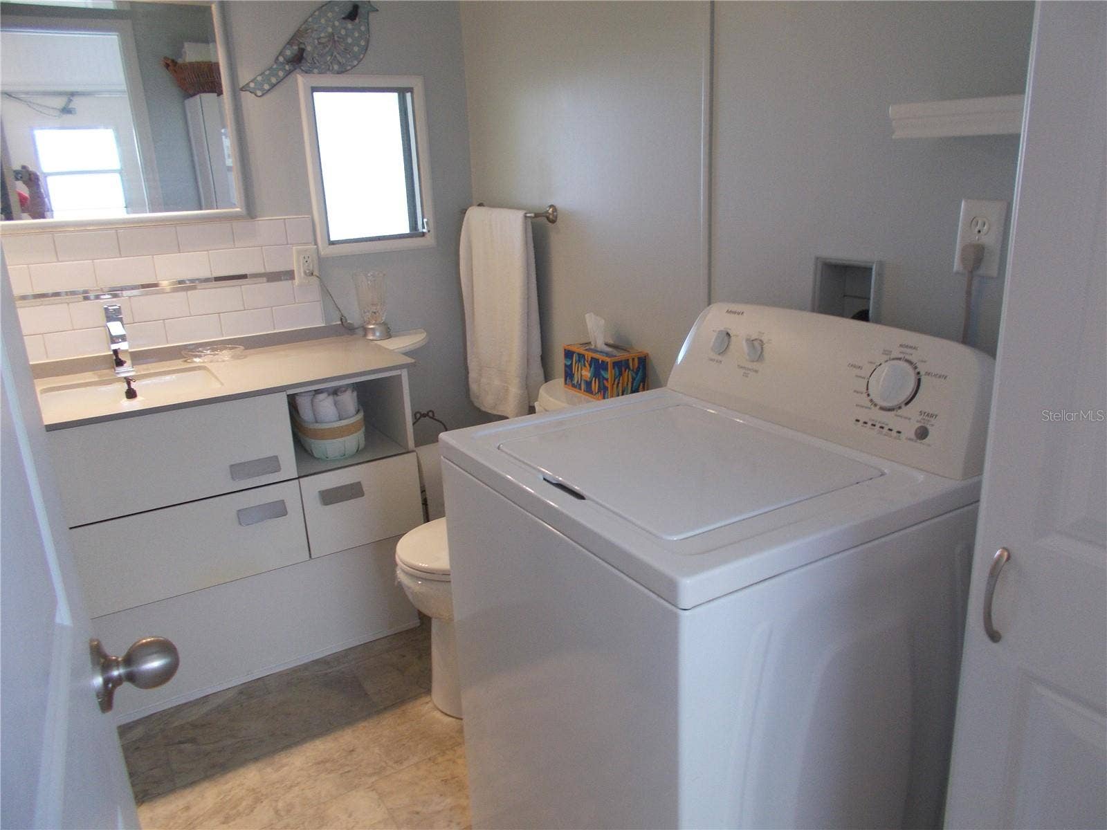 Primary Bathroom with washer