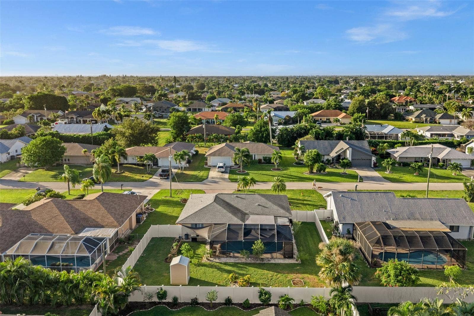 Palm trees abound in SW Florida. This home will not disappoint.