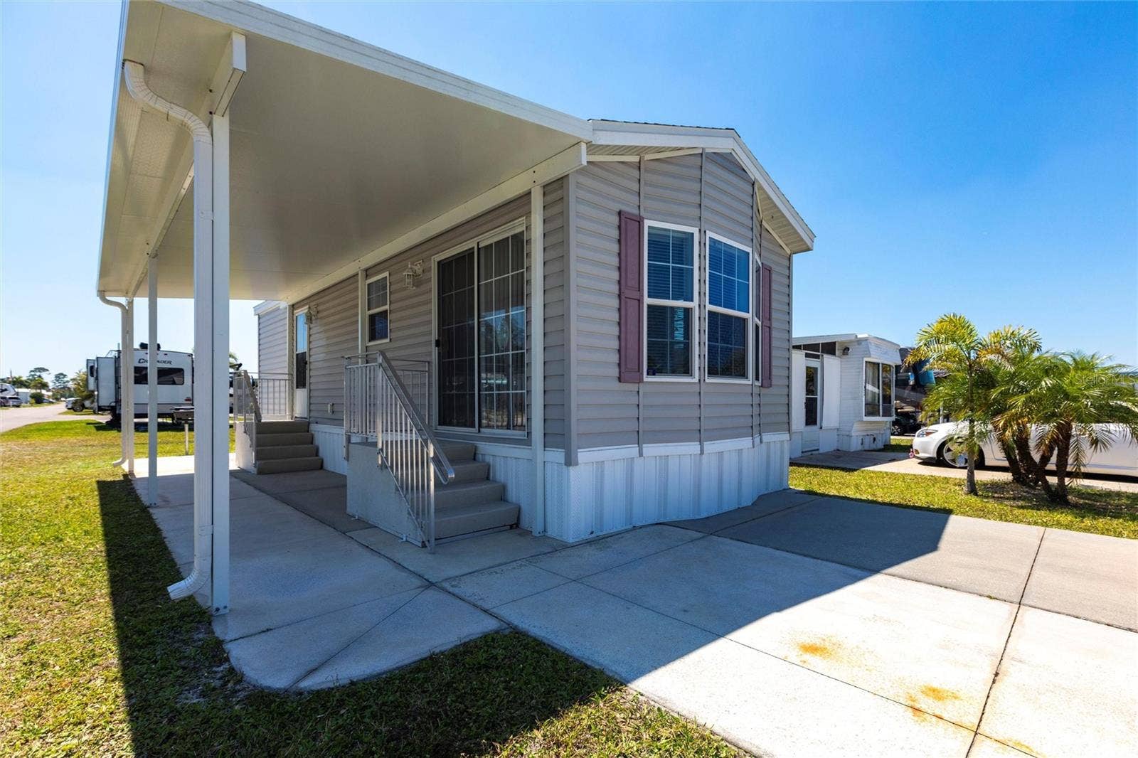 1329 TROUT, Punta Gorda, FL 33950 Front of home on corner lot at end of street