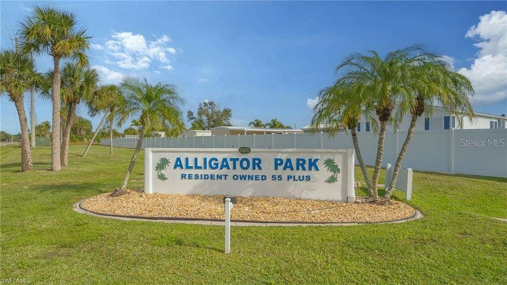 1329 TROUT, Punta Gorda, FL 33950 Entrance to Alligator Park