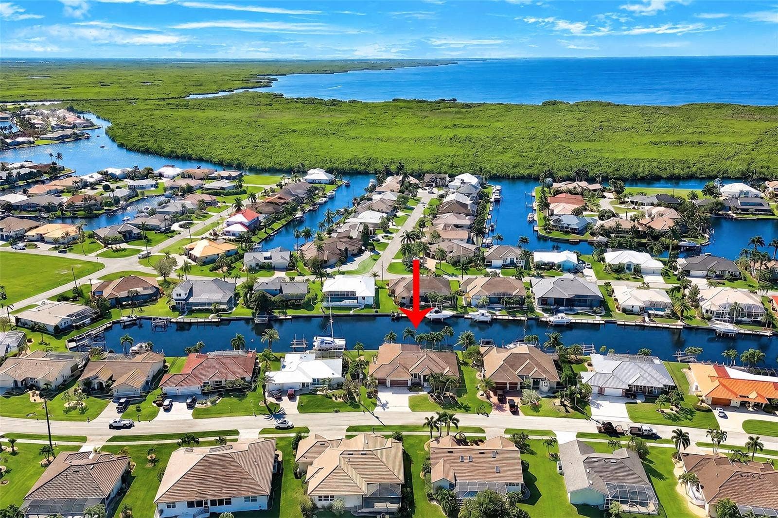 1535 SUZI STREET, Punta Gorda, FL 33950 Aerial Front View