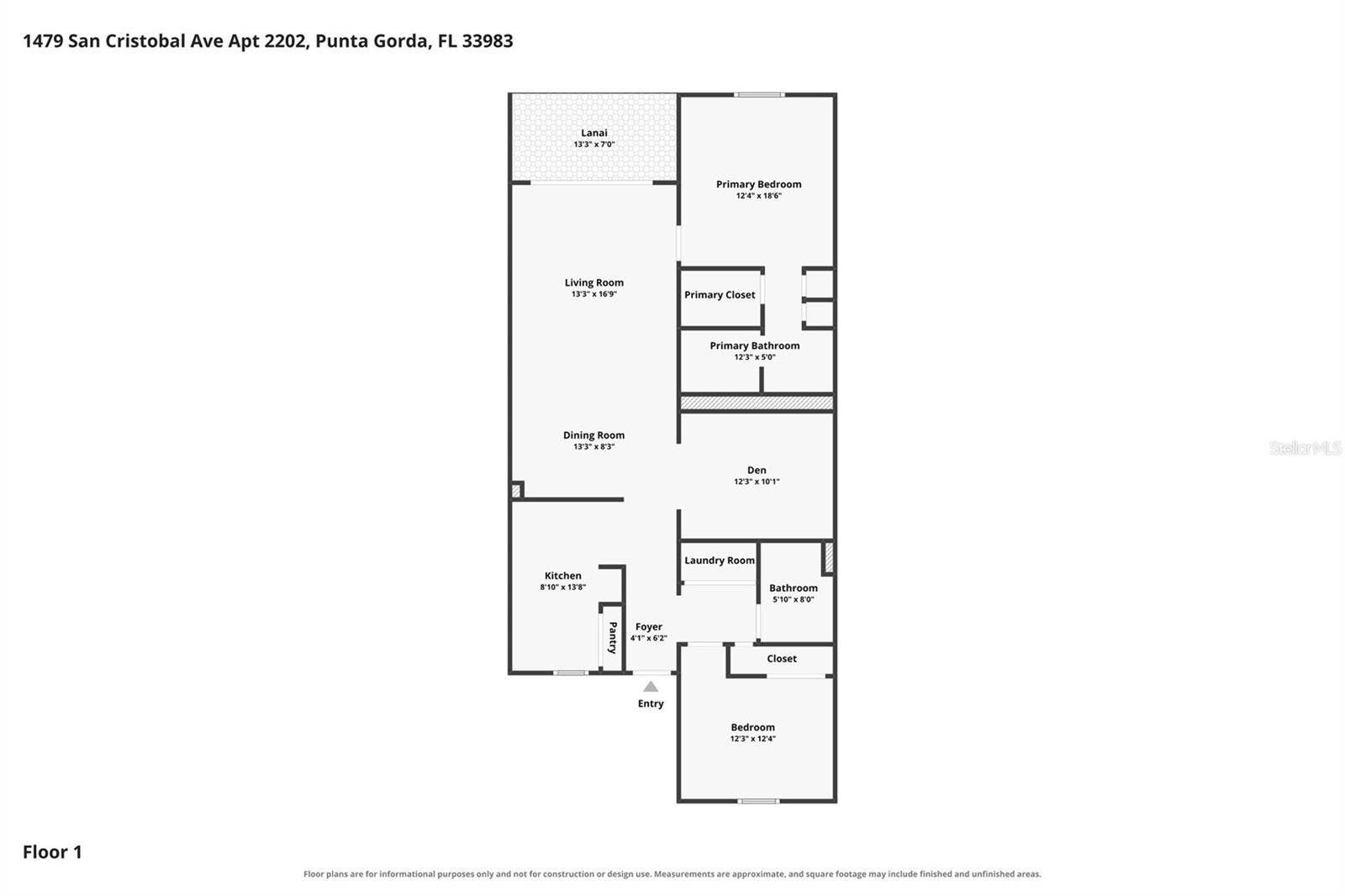 1479 SAN CRISTOBAL AVENUE, #2202, Punta Gorda, FL 33983 Floor Plan