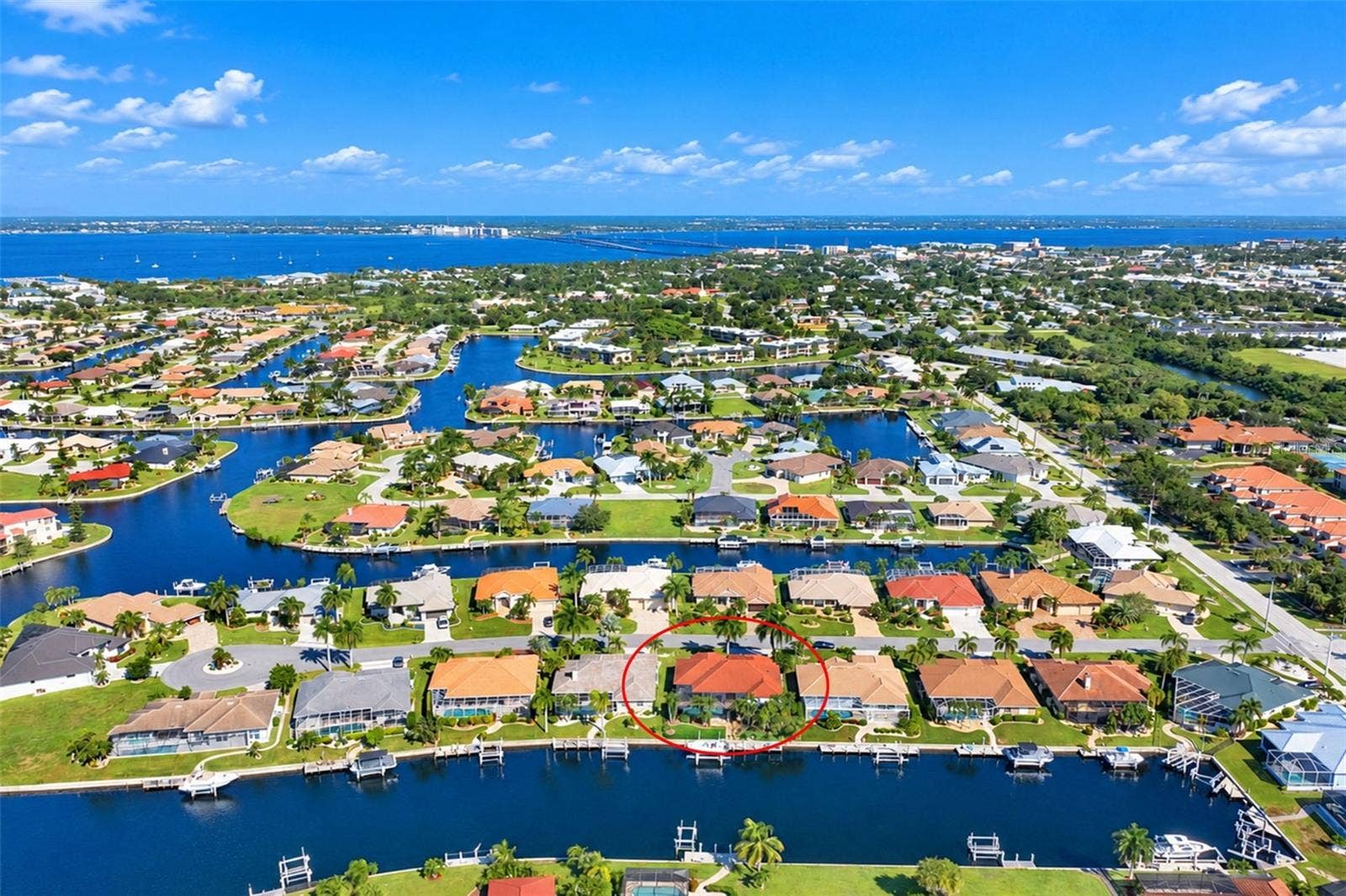 321 PALM ISLES CT, Punta Gorda, FL 33950 Birds eye view