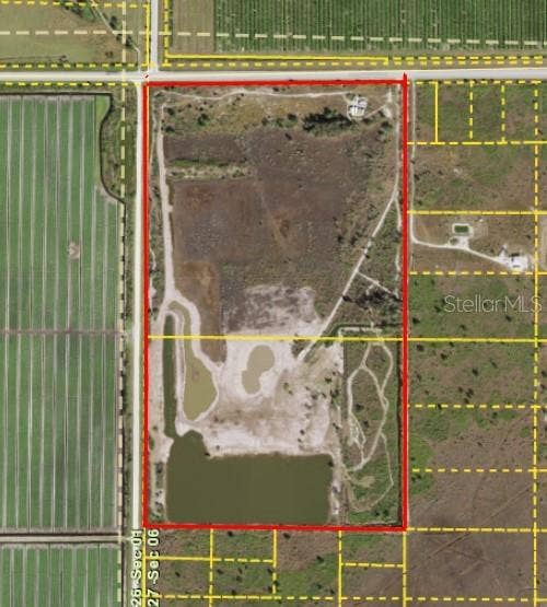 48091 BERMONT ROAD, Punta Gorda, FL 33982 This is the aerial of the 70 acres in Charlotte Harbor Highlands Subd.