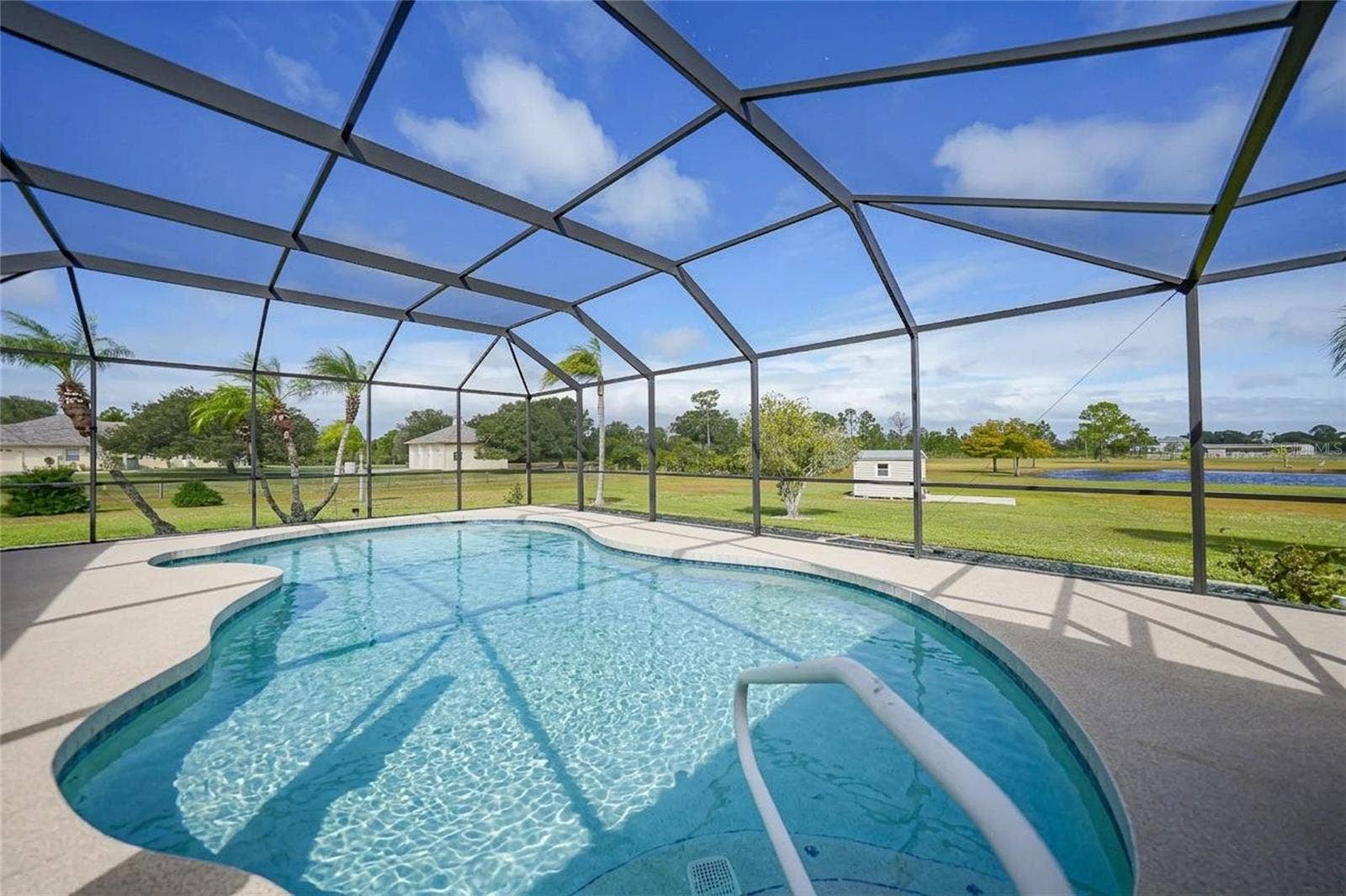 Virtual removal of pool cover