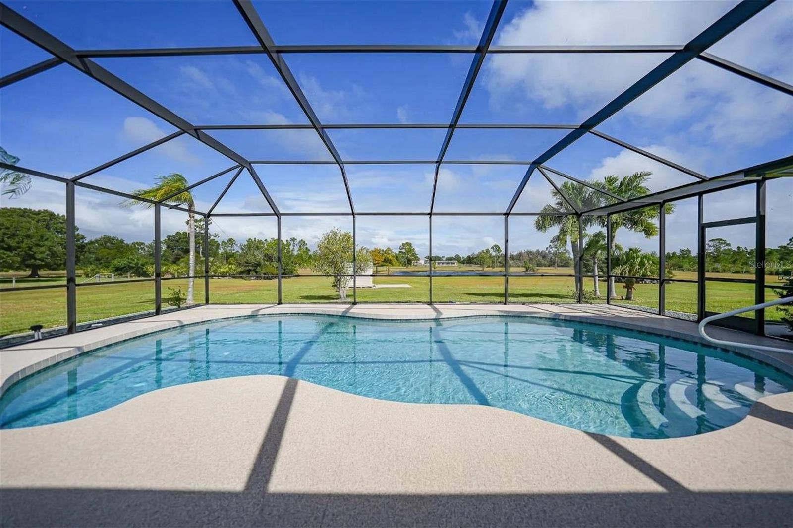 Virtual removal of pool cover