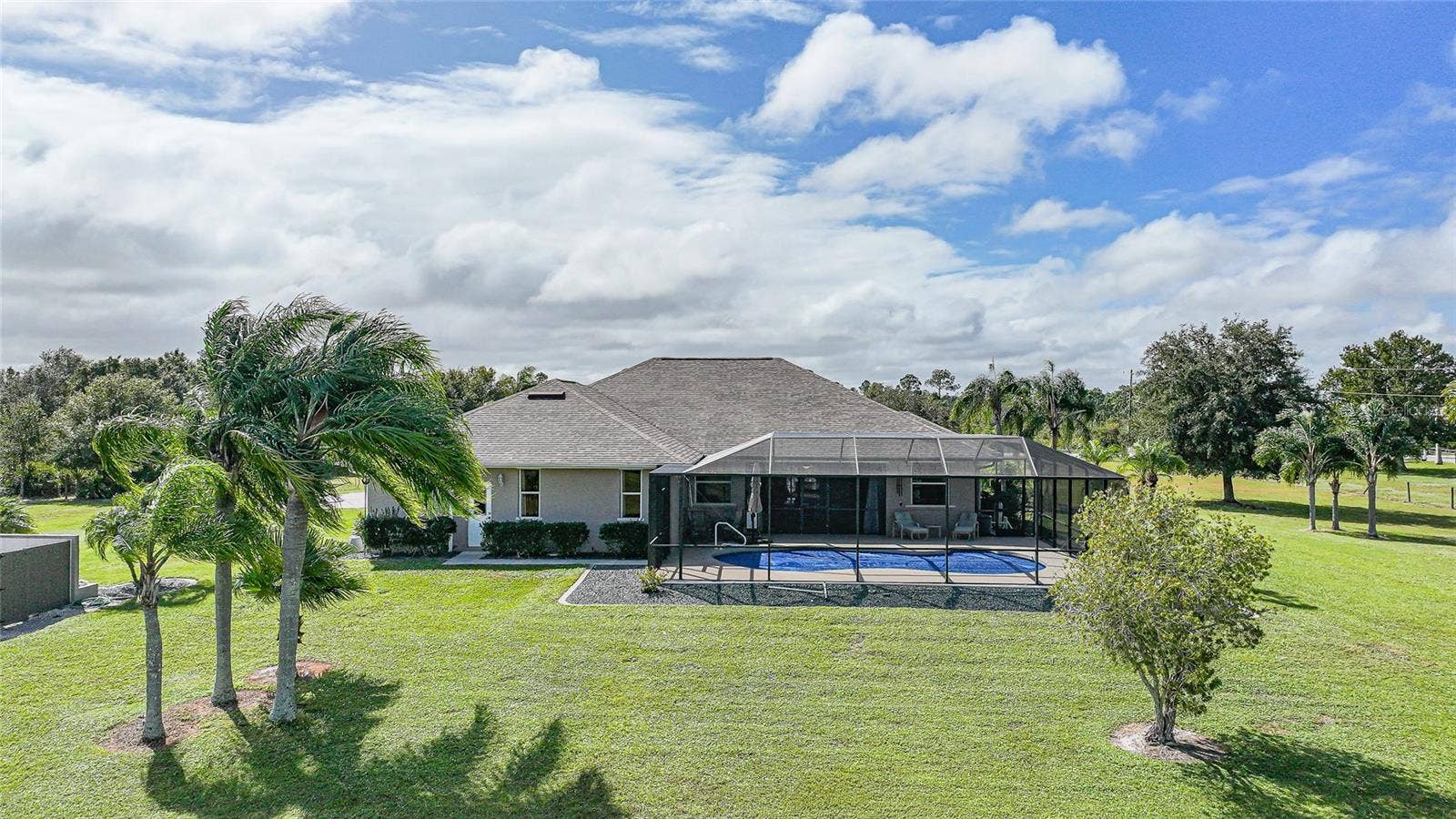 Rear of Home- In-Ground Pool, 6.39 Acres