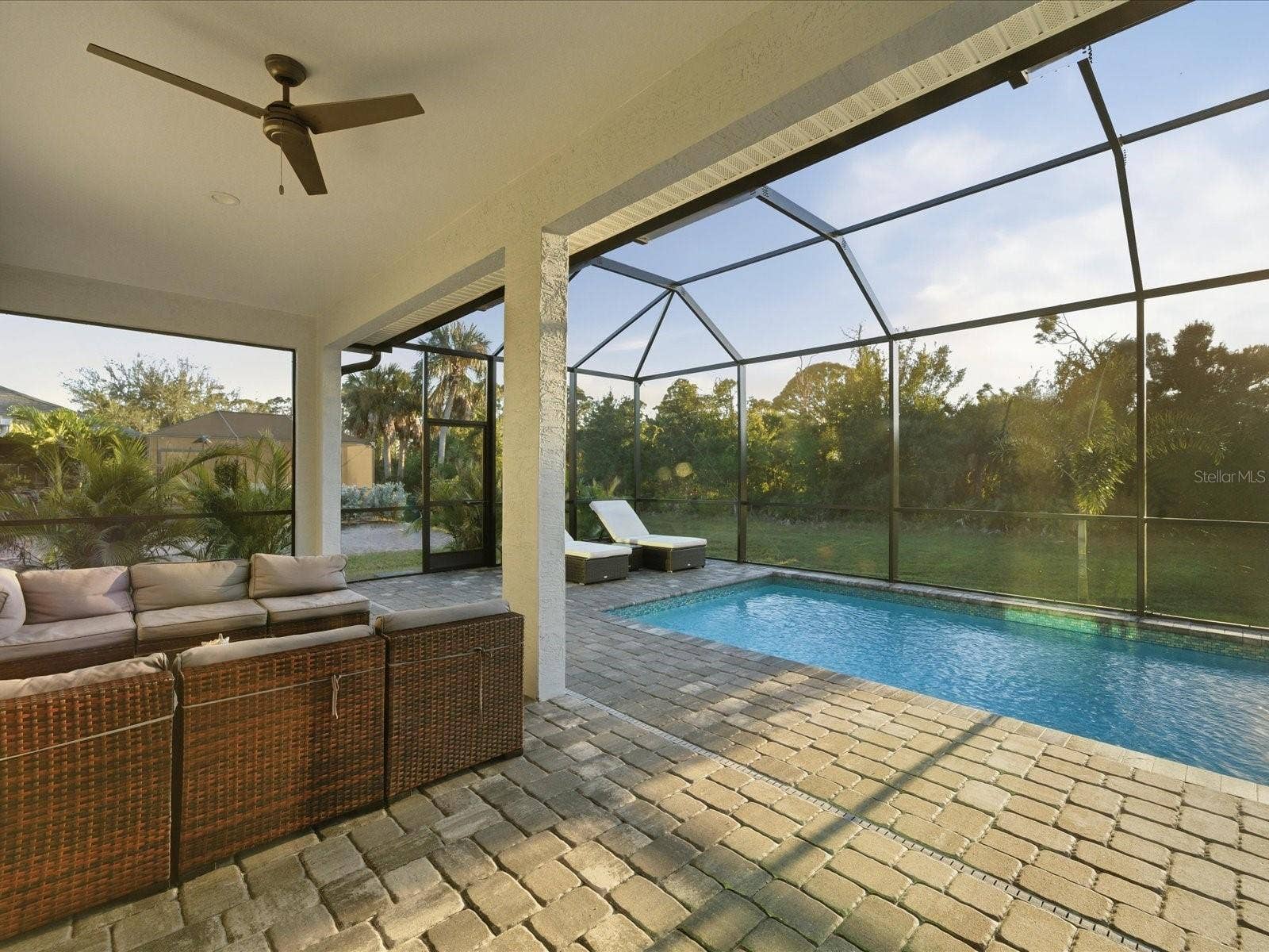 149 LONG MEADOW LANE, Rotonda West, FL 33947 Lanai and pool deck