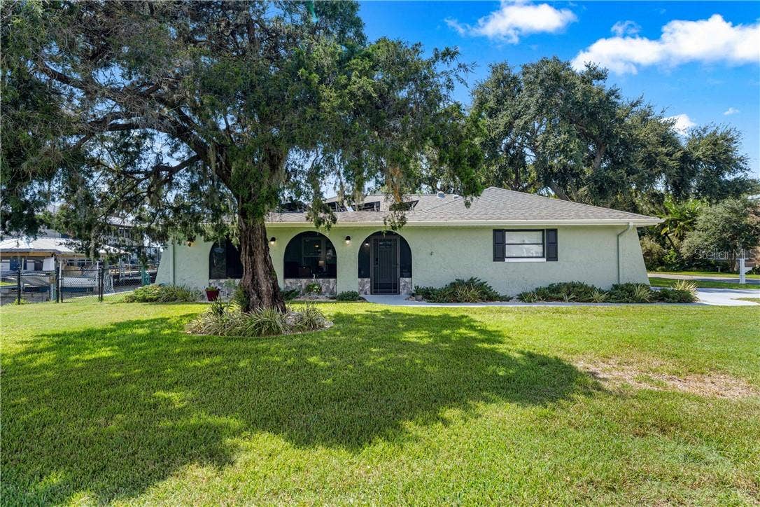 12014 W Dolphin COURT, Homosassa, FL 34448 front view of home from Riverhaven Dr.