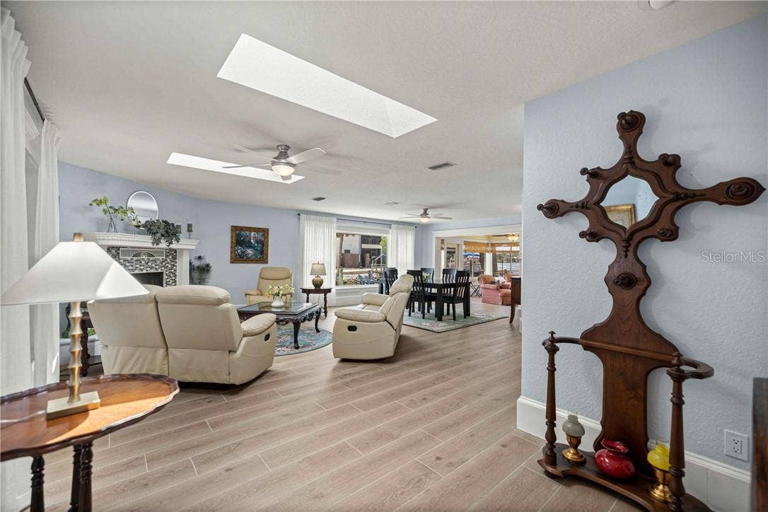 12014 W Dolphin COURT, Homosassa, FL 34448 as you walk in the front door here is your view of the living space