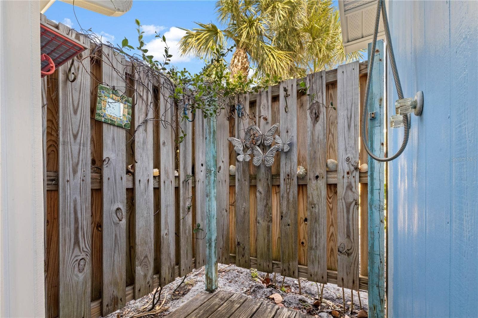 7035 DUKE STREET, Englewood, FL 34224 This is the outdoor shower! It has hot and cold water! You go from the inside to shower on the outside with privacy!