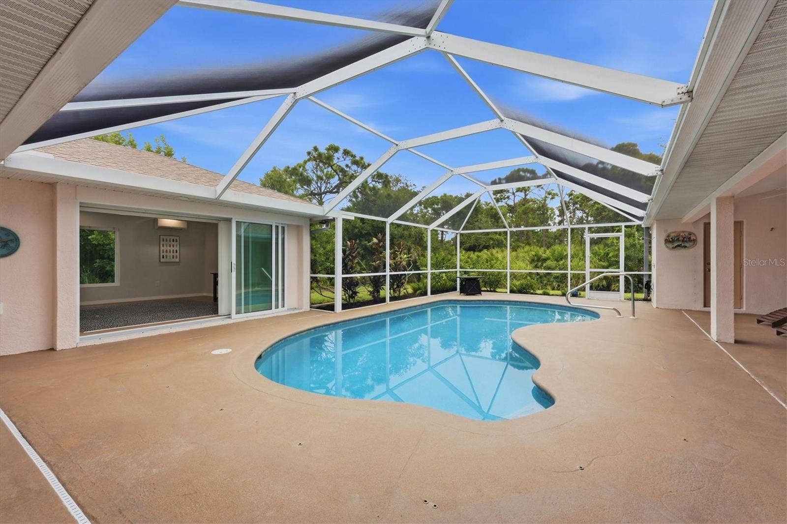 1000 TENNESSEE AVENUE, Englewood, FL 34223 Pool Courtyard between main House and Guest House