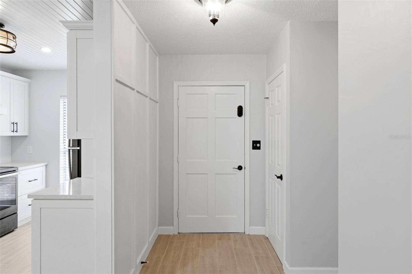 The interior foyer of this home.