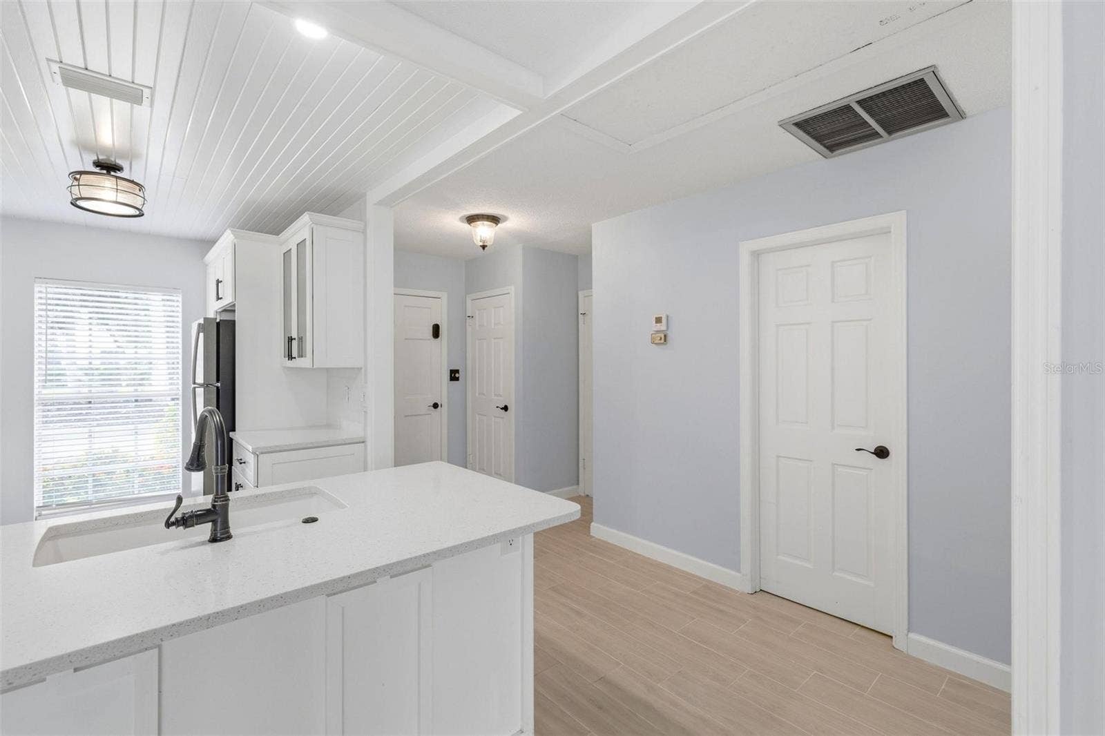 The entrance opens into a great living area.