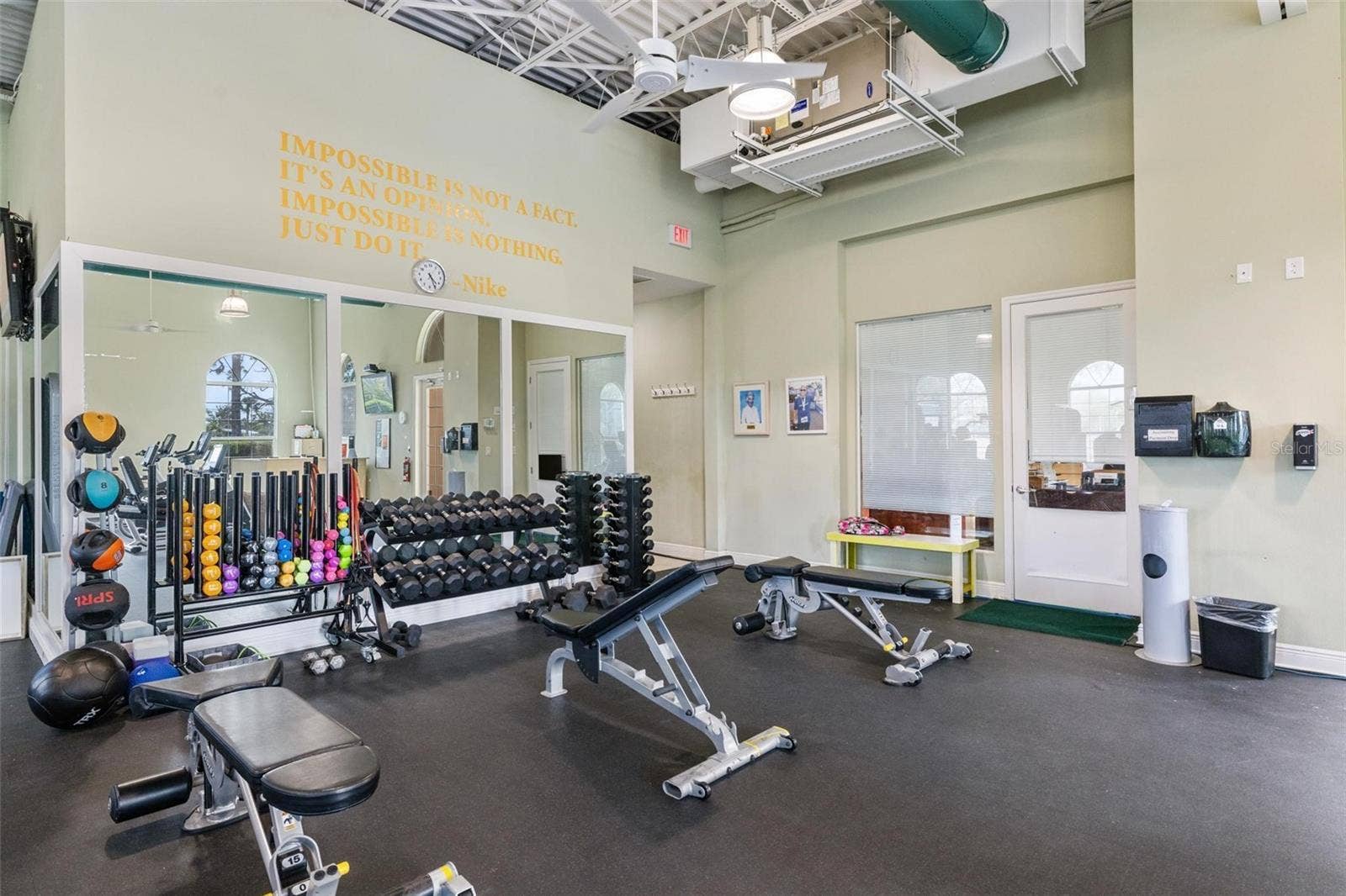 Weight lifting to keep in shape