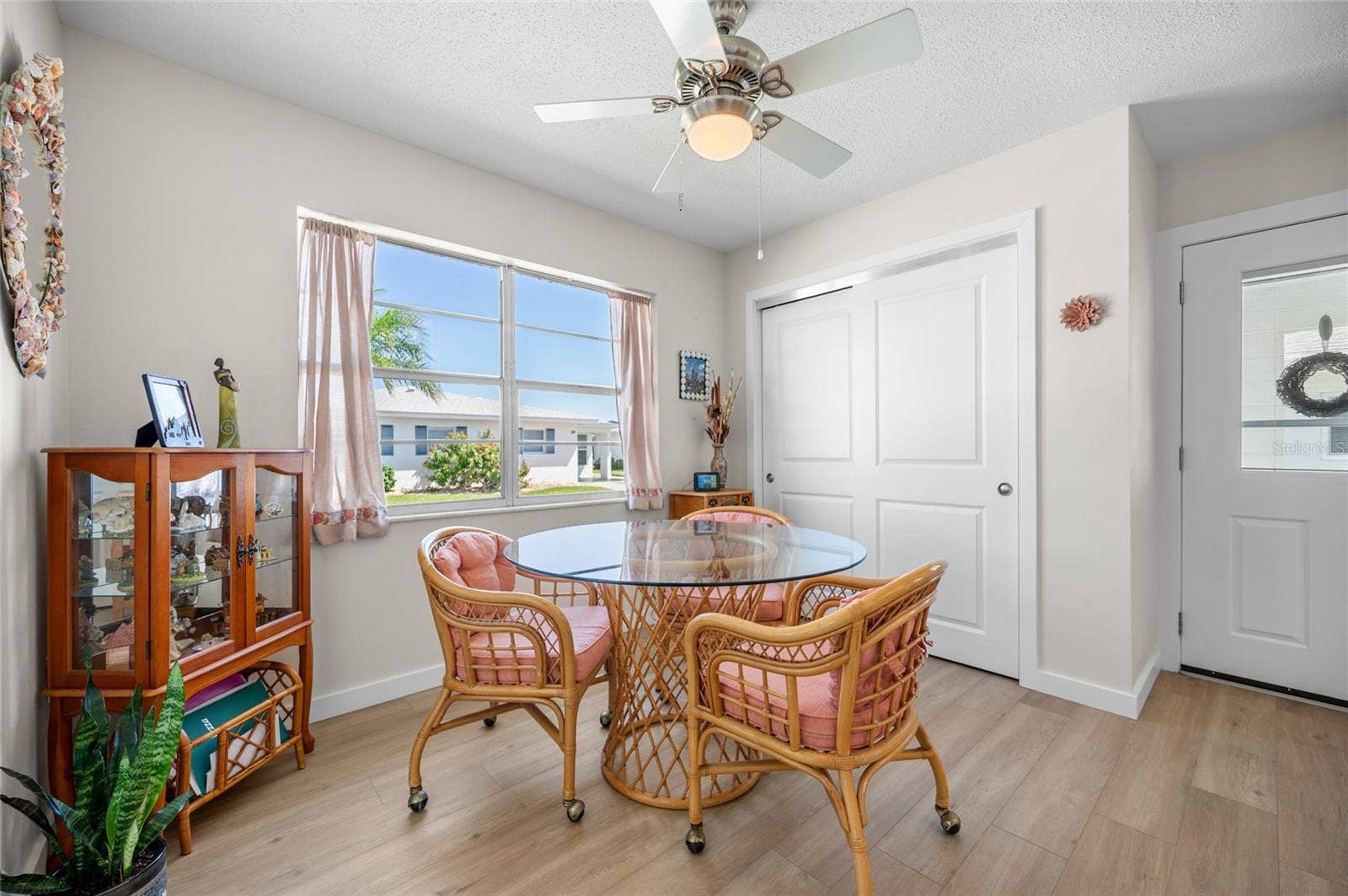 1977 BEACH ROAD, #69, Englewood, FL 34223 Dining room with Water View
