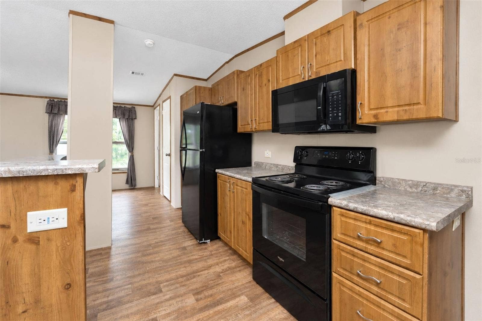Galley style kitchen