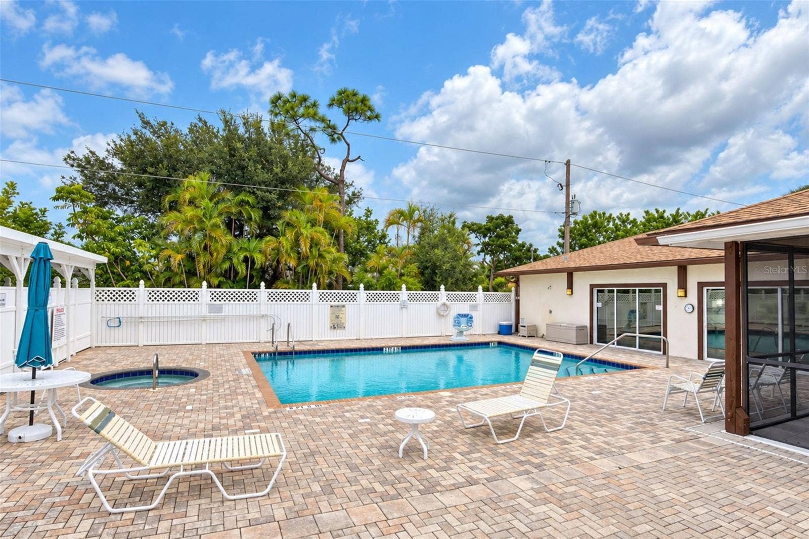 clubhouse and swimming pool