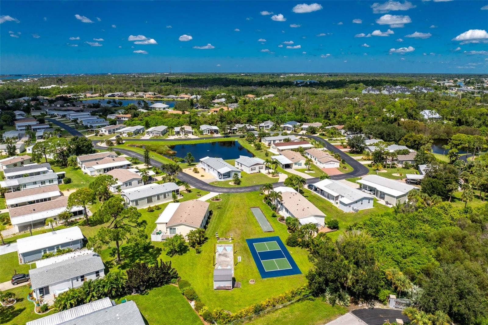 Aerial of community amenities